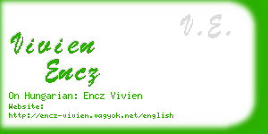 vivien encz business card